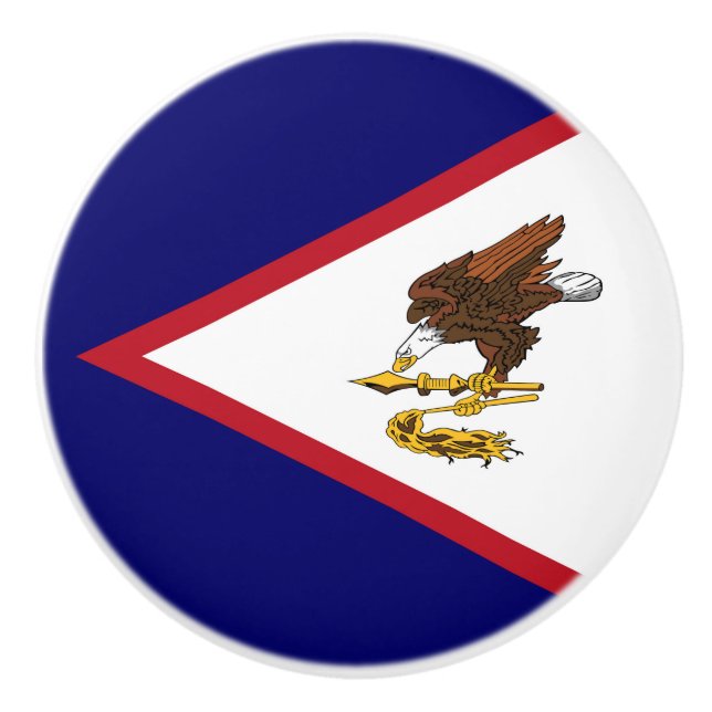 Amerikanska Samoa flagga Knopp (Framsidan)