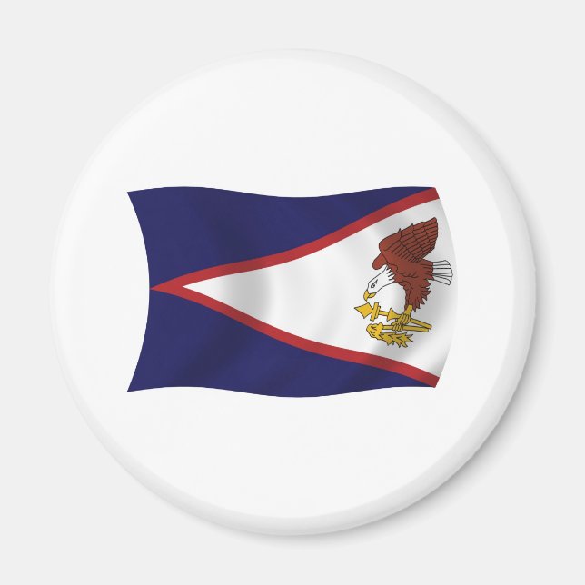 Amerikanska Samoa Flagga Magnet (Framsidan)