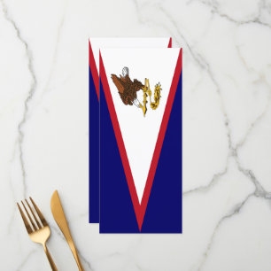 Amerikanska Samoa flagga Meny