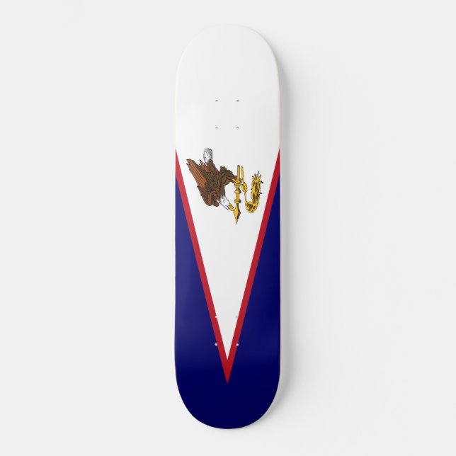 Amerikanska Samoa Flagga Mini Skateboard Bräda 18,5 Cm (Framsida)