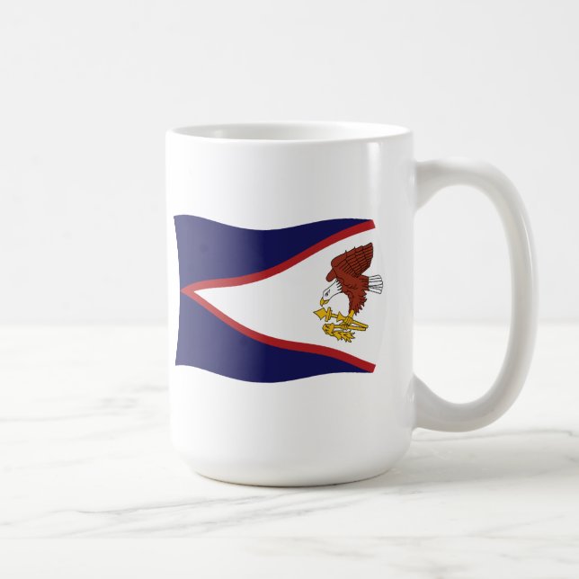 Amerikanska Samoa Flagga Mugg (Höger)