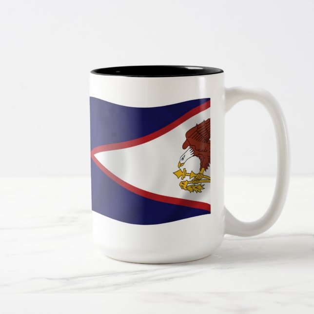 Amerikanska Samoa Flagga Mugg (Höger)