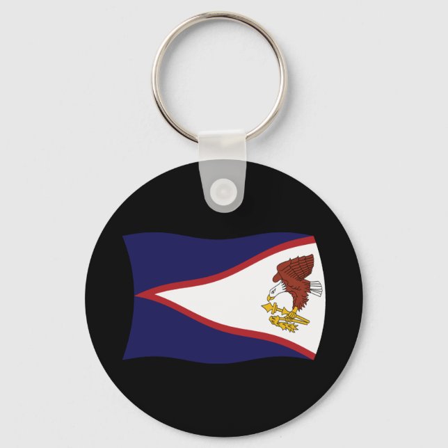Amerikanska Samoa Flagga Nyckelring (Framsida)
