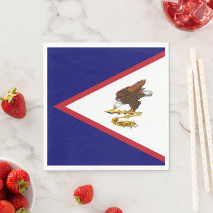 Amerikanska Samoa flagga Pappersservett