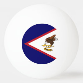 Amerikanska Samoa flagga Pingisboll