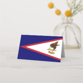 Amerikanska Samoa flagga Placeringskort