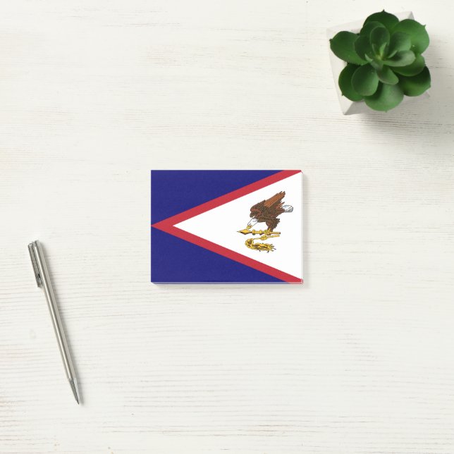 Amerikanska Samoa flagga Post-it Block (Kontor)