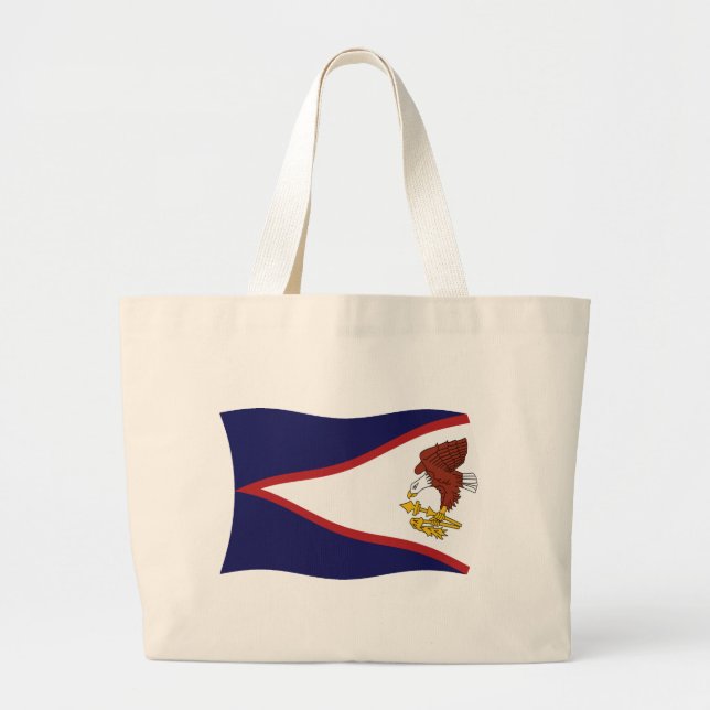 Amerikanska Samoa Flagga Shoppingväska Jumbo Tygkasse (Framsidan)