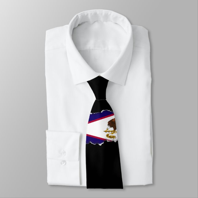 Amerikanska Samoa Flagga Slips (Bunden)