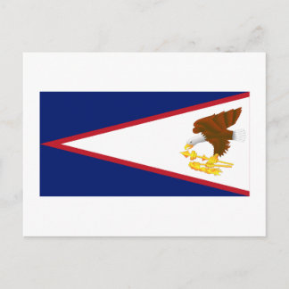 Amerikanska Samoa Flagga Vykort