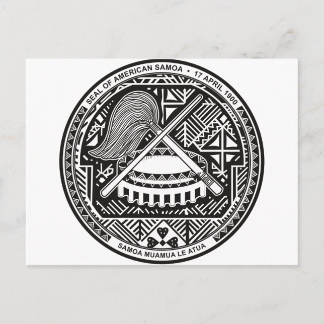 Amerikanska Samoa Jackar arm AS Vykort (Framsida)