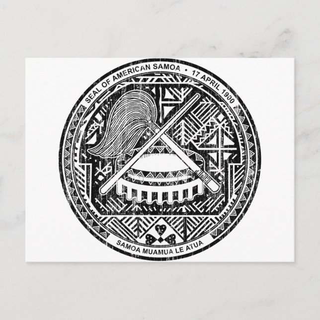 Amerikanska Samoa Jackar av Arm Vykort (Framsida)
