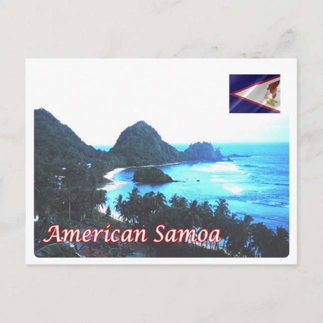 Amerikanska Samoa - Kusten - Vykort (Framsida)