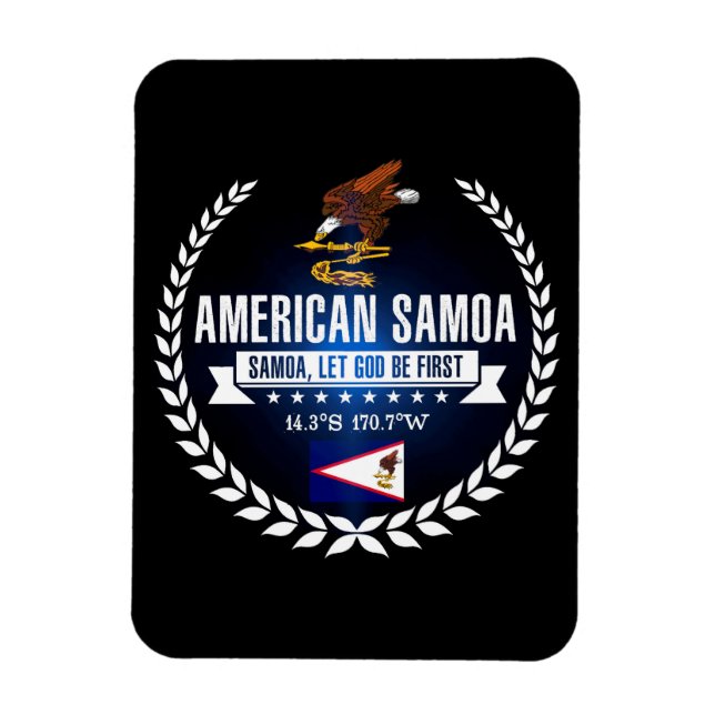 Amerikanska Samoa Magnet (Vertikal)