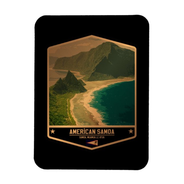 Amerikanska Samoa Magnet (Vertikal)