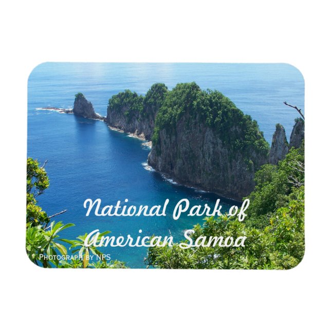 Amerikanska Samoa National Park Magnet (Horisontell)