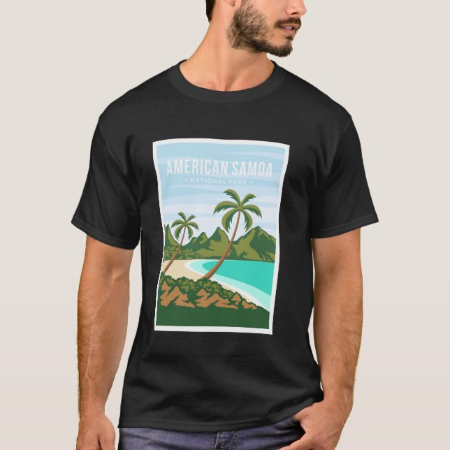 Amerikanska Samoa nationalpark T Shirt (Framsida)