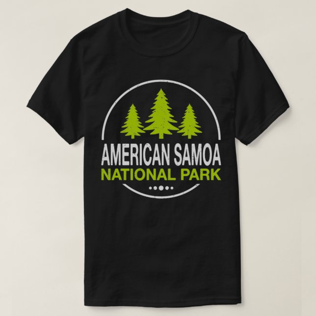 Amerikanska Samoa Nationalparken 2 T Shirt (Design framsida)