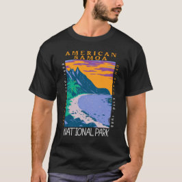 Amerikanska Samoa nationalparken Ofu Beach Distres T Shirt