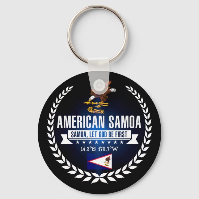 Amerikanska Samoa Nyckelring (Framsida)