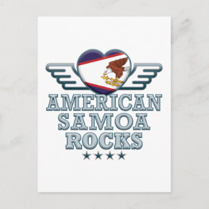 Amerikanska Samoa Sten v2 Vykort