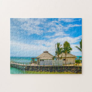 Amerikanska Samoa strand scen. Pussel