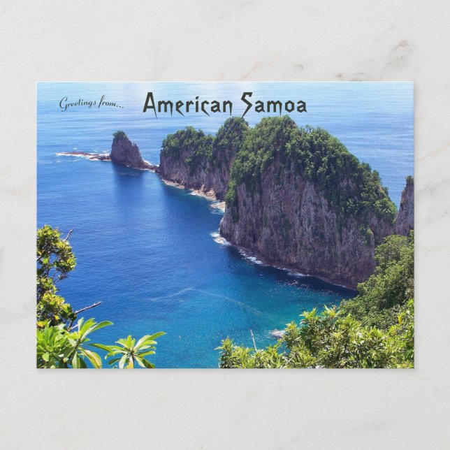 Amerikanska Samoa Vykort (Framsida)