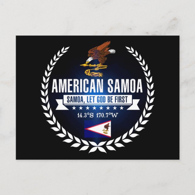 Amerikanska Samoa Vykort (Framsida)