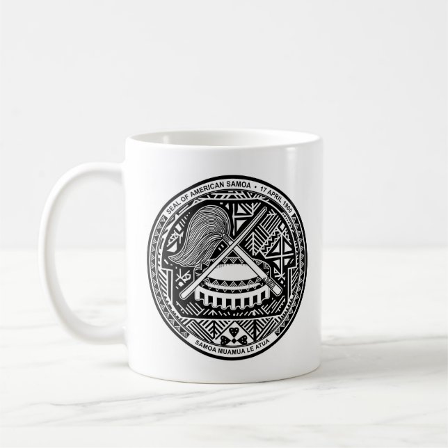 Amerikanska Samoas försegling Kaffemugg (Vänster)