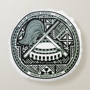 Amerikanska Samoas försegling Rund Kudde