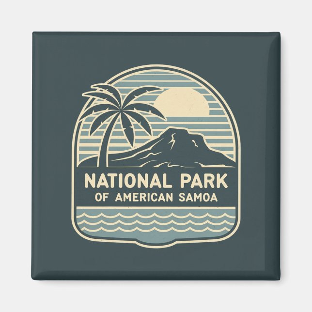 Amerikanska Samoas nationalpark Magnet (Framsidan)