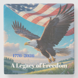 Amerikanska Semiquincentenniala örnen • 1776–2026 Stenunderlägg