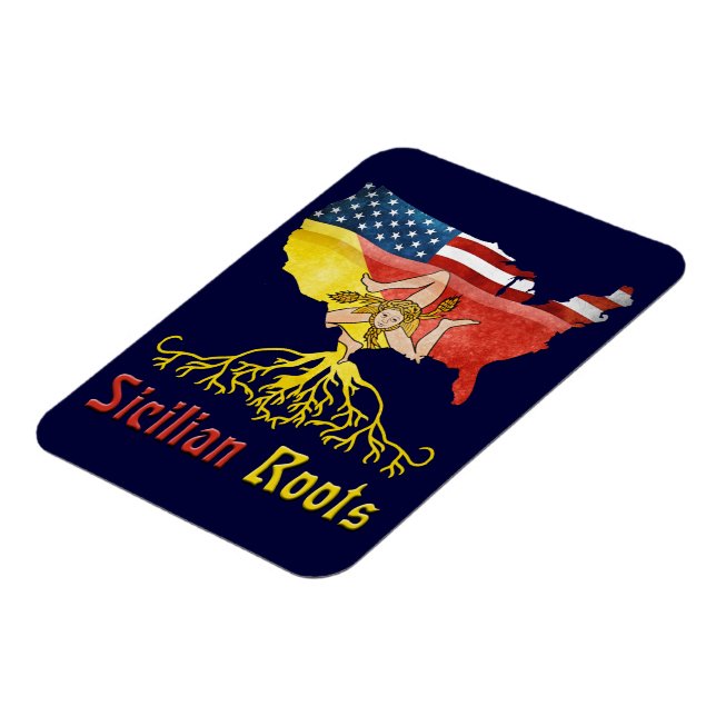 Amerikanska sicilianska rötter Flexi Magnet (Vänstra Sidan)