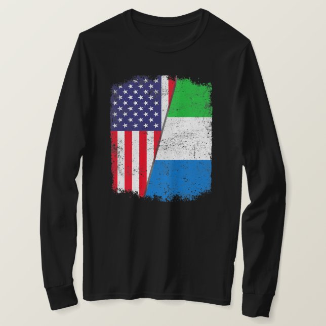 Amerikanska Sierran Leone Flagga Women T Shirt (Design framsida)