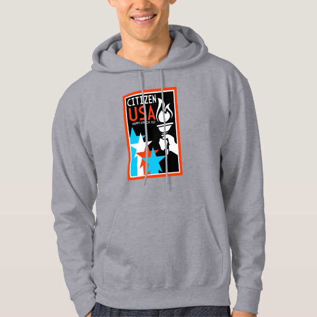 Amerikanska självständighetsdagen hoodie (Framsida)