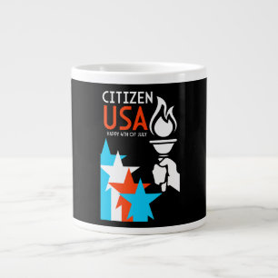 Amerikanska självständighetsdagen jumbo mugg
