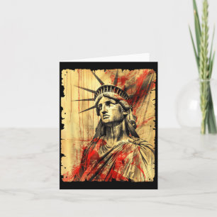 Amerikanska självständighetsdagen USA Punk Patriot Kort