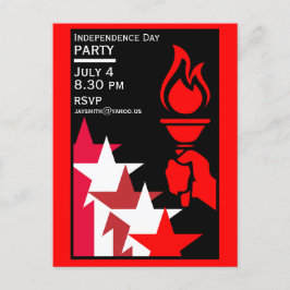 Amerikanska självständighetsdagen vykort