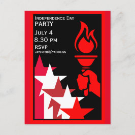 Amerikanska självständighetsdagen vykort