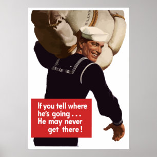 Amerikanska sjömannen Krig Poster