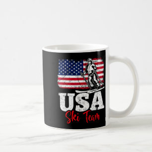 Amerikanska skidlandslaget amerika skidåkning vint kaffemugg