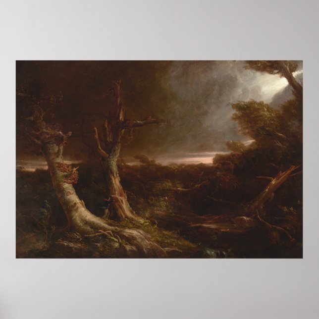 Amerikanska skogar - Thomas Cole Fine Art Poster (Framsidan)