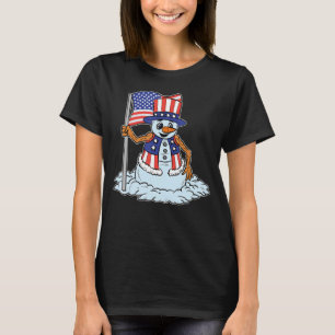 Amerikanska Snögubbe T Shirt