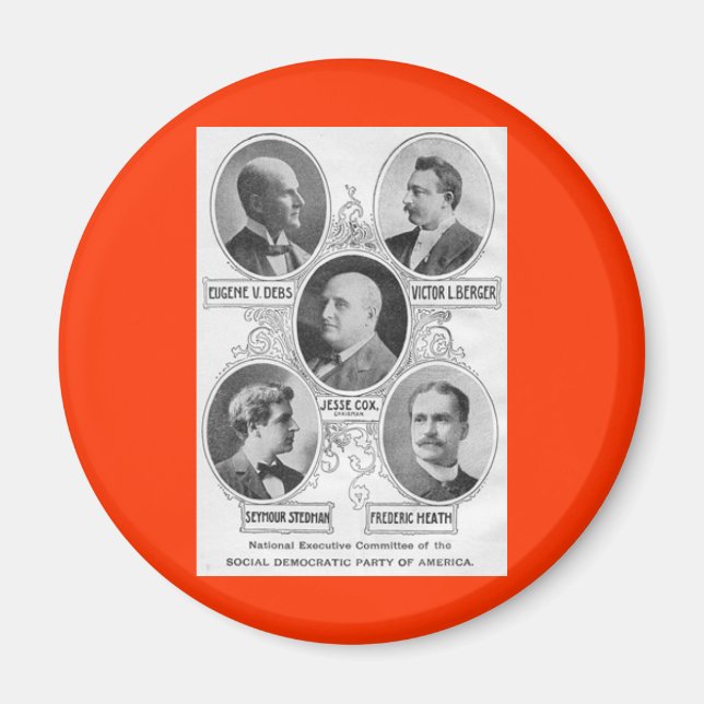 Amerikanska Social-demokratiska-party-1900 Magnet (Framsidan)