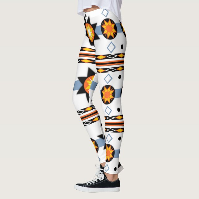 Amerikanska Sol Mönster Leggings (Vänster)