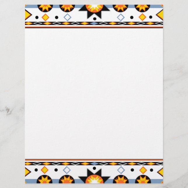 Amerikanska Sol Mönster Letterhead (Framsida)