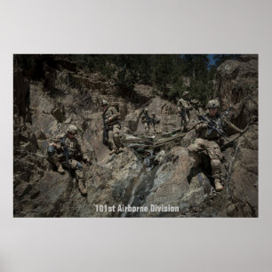 Amerikanska soldater från den 101:a flygburna divi poster