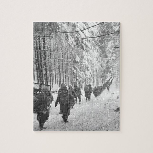 Amerikanska soldater i 289:e Infantry_Krig-bilden Pussel (Vertikal)