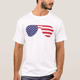Amerikanska solglasögon t shirt