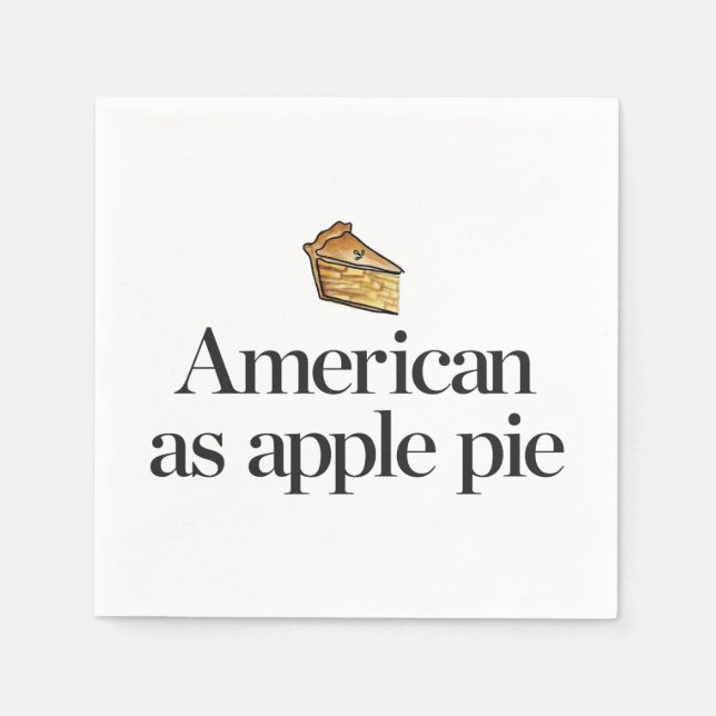 Amerikanska som Apple Paj Pappersservett (Framsidan)